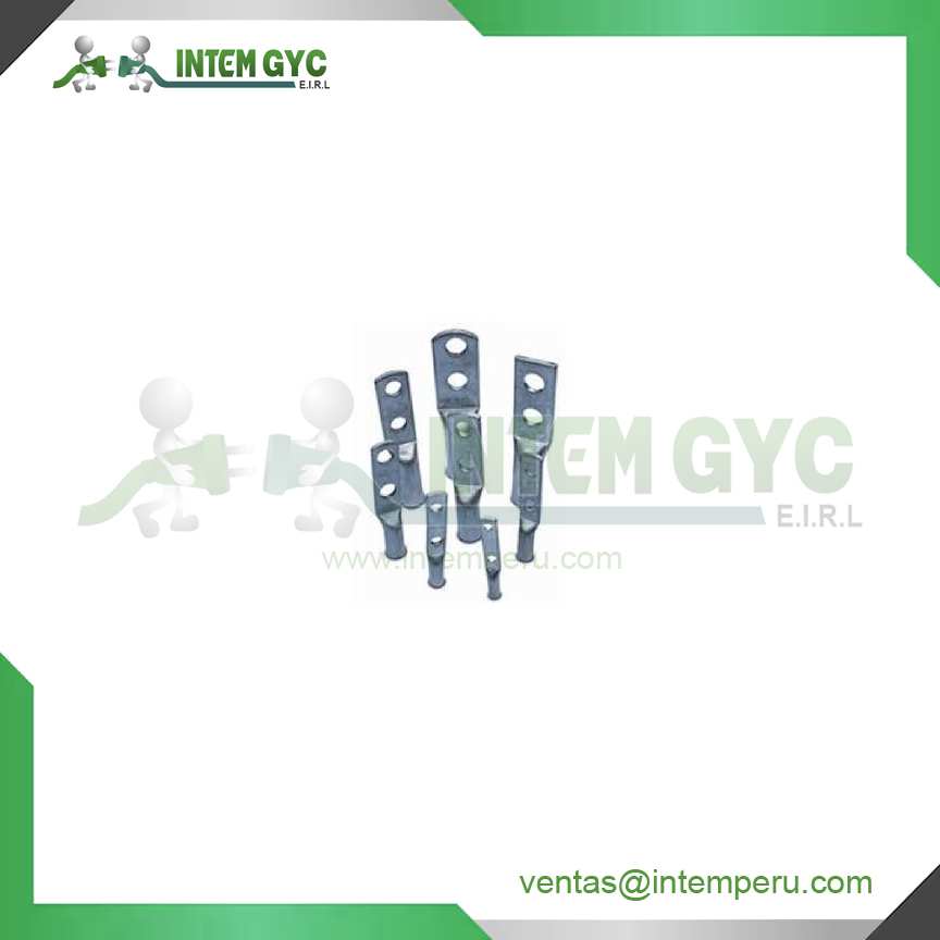 TERMINALES DE COMPRENCION COBRE ESTAÑADO DOBLE OJO DE 10MM - 500MM (TALMA , METELSA )