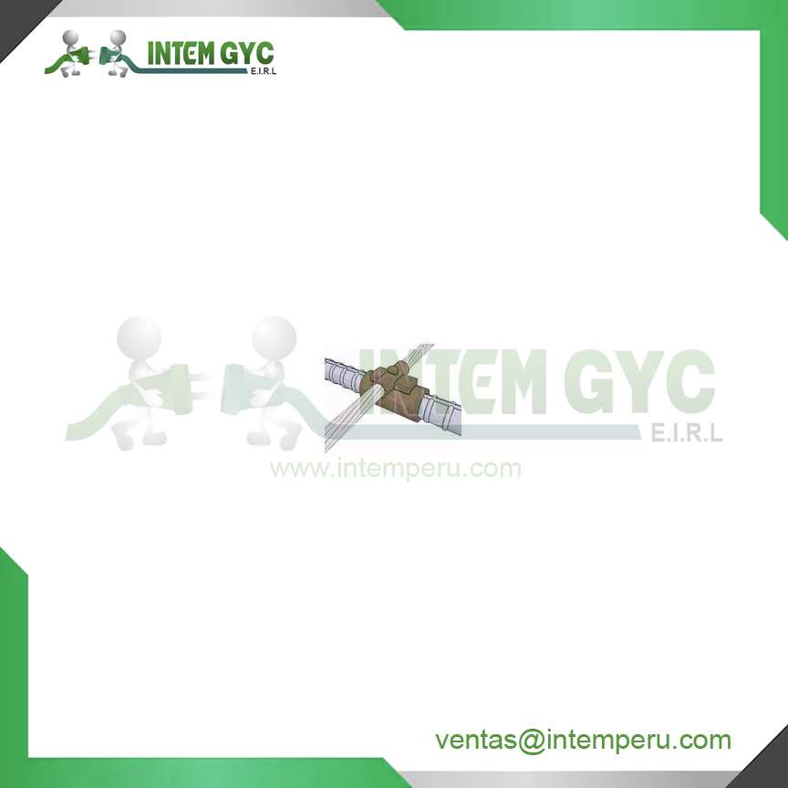 Molde para soldadura en X de cable de 95mm2 sobre varillade contruccion de 20mm