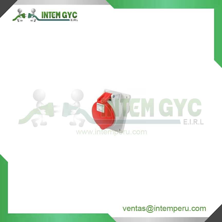 TOMA PARA EMPOTRAR DE 32A 3P+T 380 A 415V