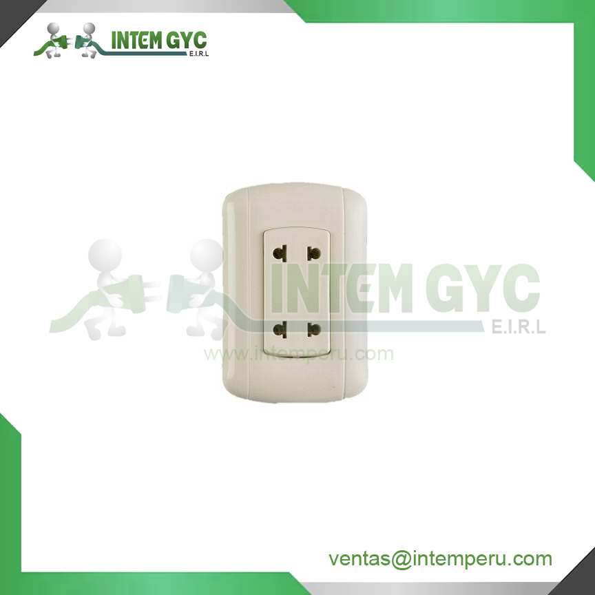 TOMA DOBLE 2P TIPO UNIVERSAL