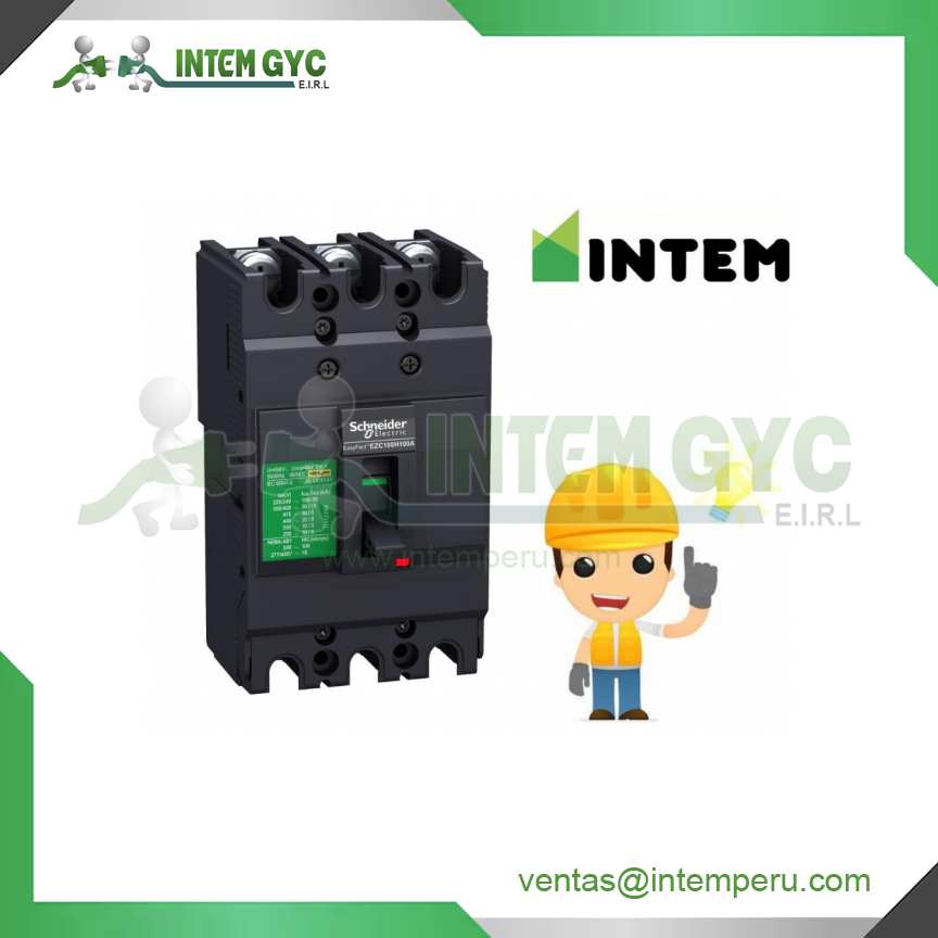 INTERRUPTOR TERM EZC100N 3PX20A 25/18/10KA EN 220/380/440V