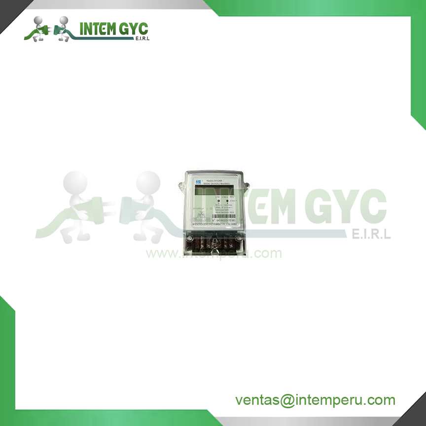 Medidor Monifasico Digital 2 HILOS CL.1 220V 10(60)A